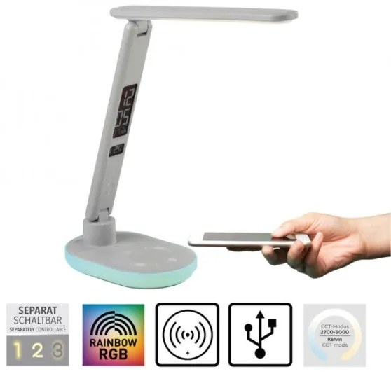 JUST LIGHT. 11018-16 - Lampada da tavolo dimmerabile LED RGBW TINA LED/4W/230V