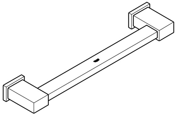 GROHE 40514001 - Porta asciugamani ESSENTIALS CUBE 392 mm cromo lucido