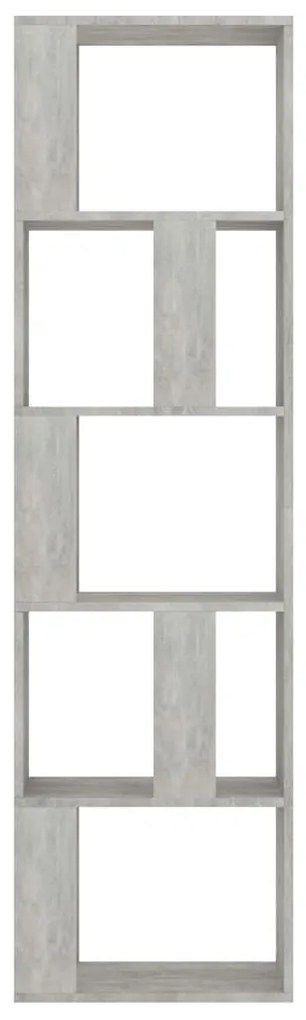 Libreria/Divisorio Grigio Cemento 45x24x159cm Legno Multistrato