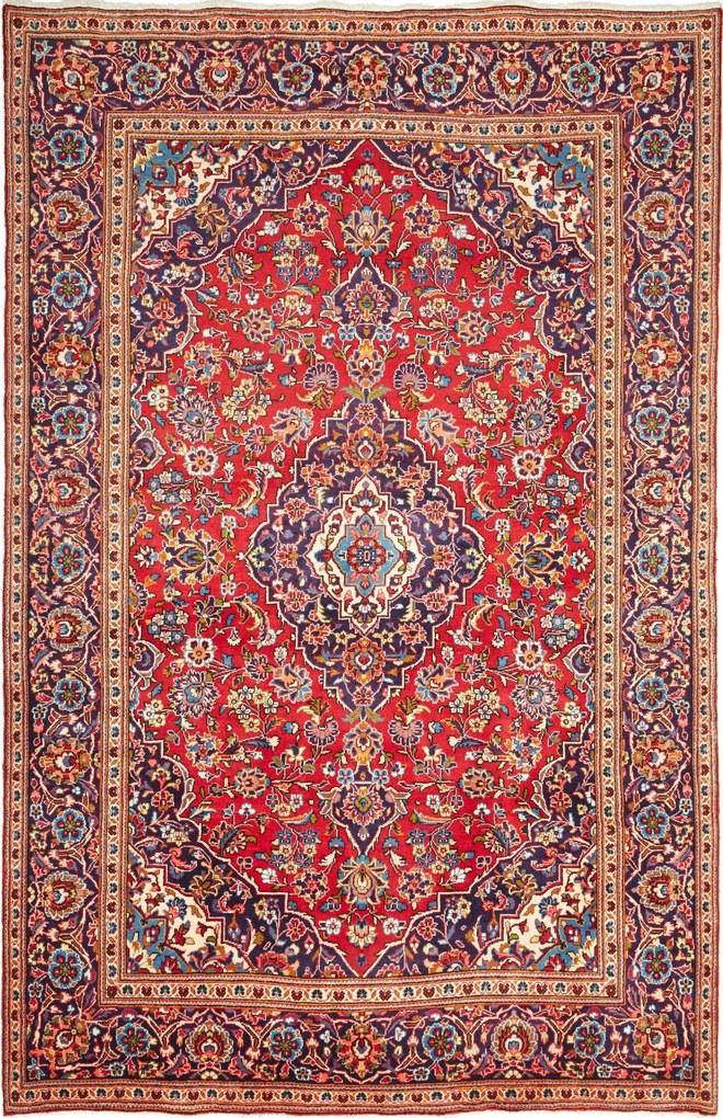 Kashan Tappeto persiano 300x200 Rosso (Iran) Annodato A Mano