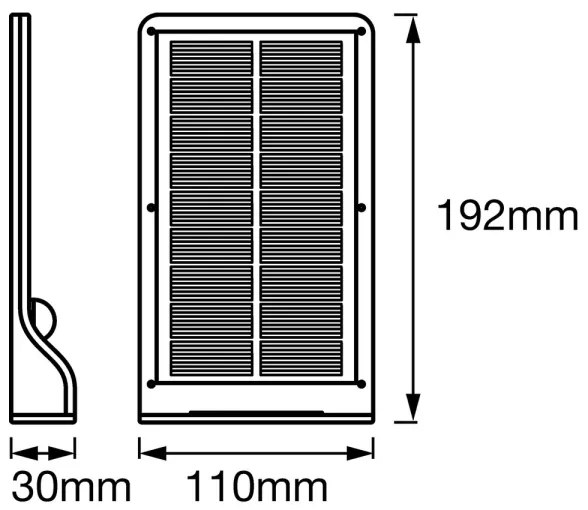 Osram - Applique da parete solare a LED con sensore DOORLED LED/3W/3,3V IP44