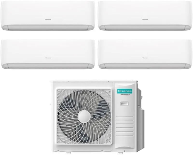 Condizionatore Quadri Split Hisense Hi-Comfort 7+9+12+18 con 5AMW105U4RQC R-32 Wi-Fi Integrato