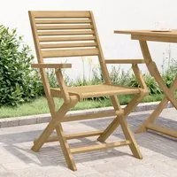 Sedie Giardino Pieghevoli 4pz 54,5x61,5x86,5 cm Massello Acacia 365738