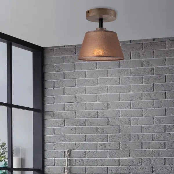 Brilagi - Lampadario LED ANTHONY 1xE14/60W/230V rovere noce/marrone