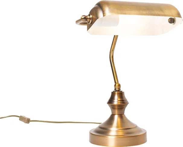 Lampada da tavolo classica / lampada da notaio bronzo - Banker