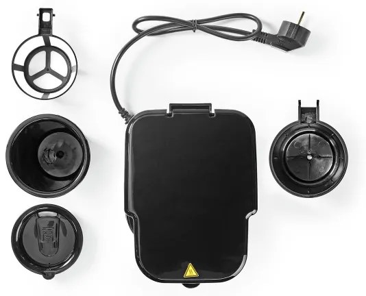 Nedis KACM300FBK - Macchina da caffè per una tazza 0,4 l con travel tazza