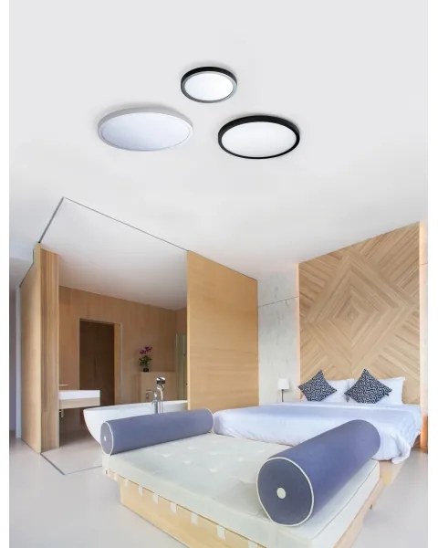 Azzardo AZ4243 - Plafoniera LED MALTA LED/24W/230V d. 30 cm nero