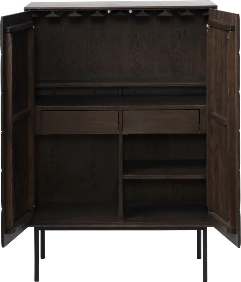 Mobile marrone scuro 90x130 cm Latina - Unique Furniture