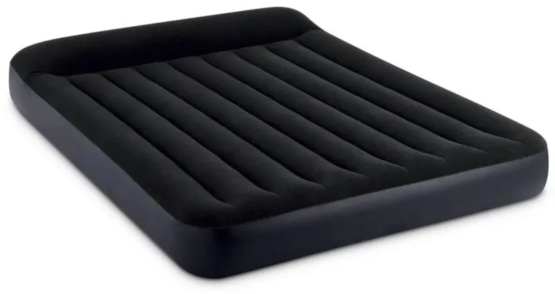 64143 - Materasso Gonfiabile Dura-Beam Pillow Rest Classic Matrimoniale, pvc, Nero, 152x203x25 cm - Intex