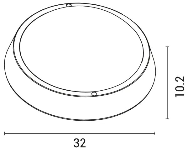 Applique a LED da esterno BULKHEAD LED/30W/230V 4000K IP54 nero