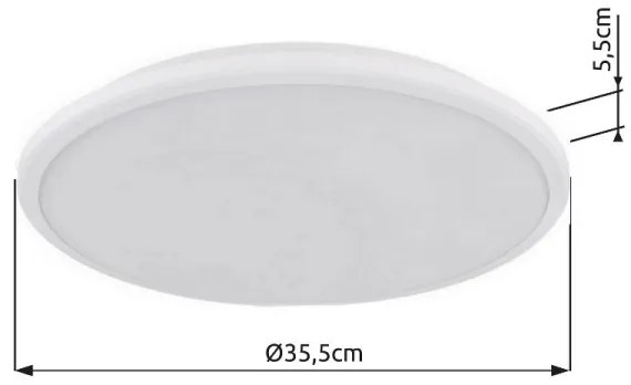 Globo 41569-18W - Plafoniera LED XANDER LED/18W/230V 3000K diametro 35 cm bianco