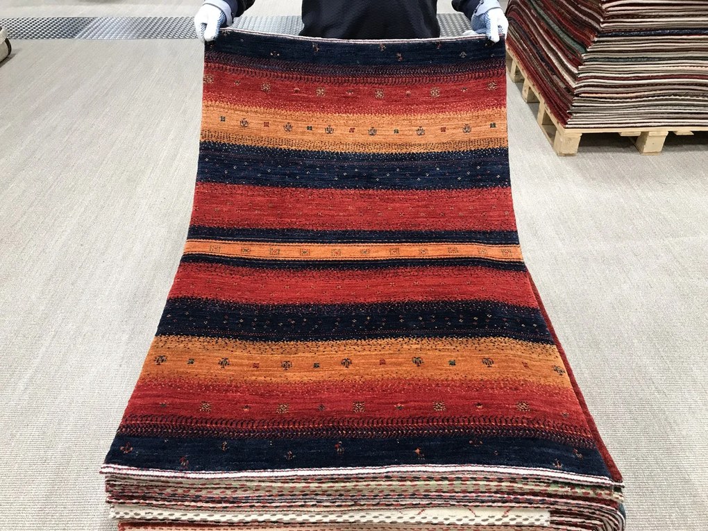 Loribaft Tappeto persiano 120 x 80 Rosso (Iran) Annodato A Mano