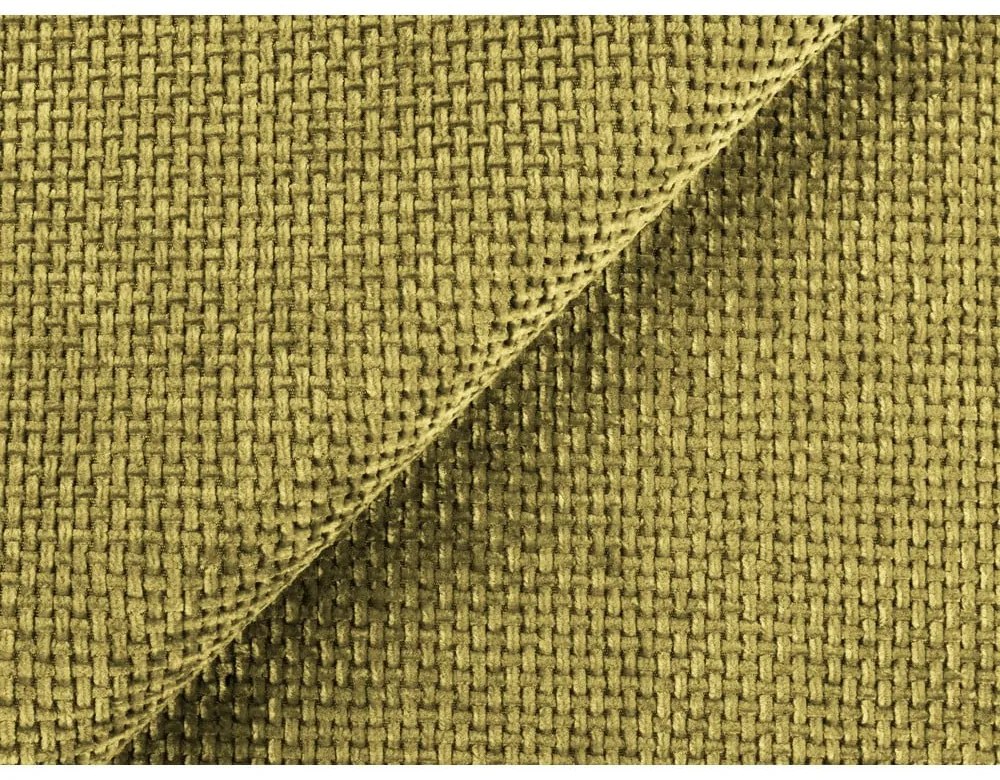 Letto matrimoniale imbottito giallo con contenitore e rete inclusi 180x200 cm Keoni – Makamii