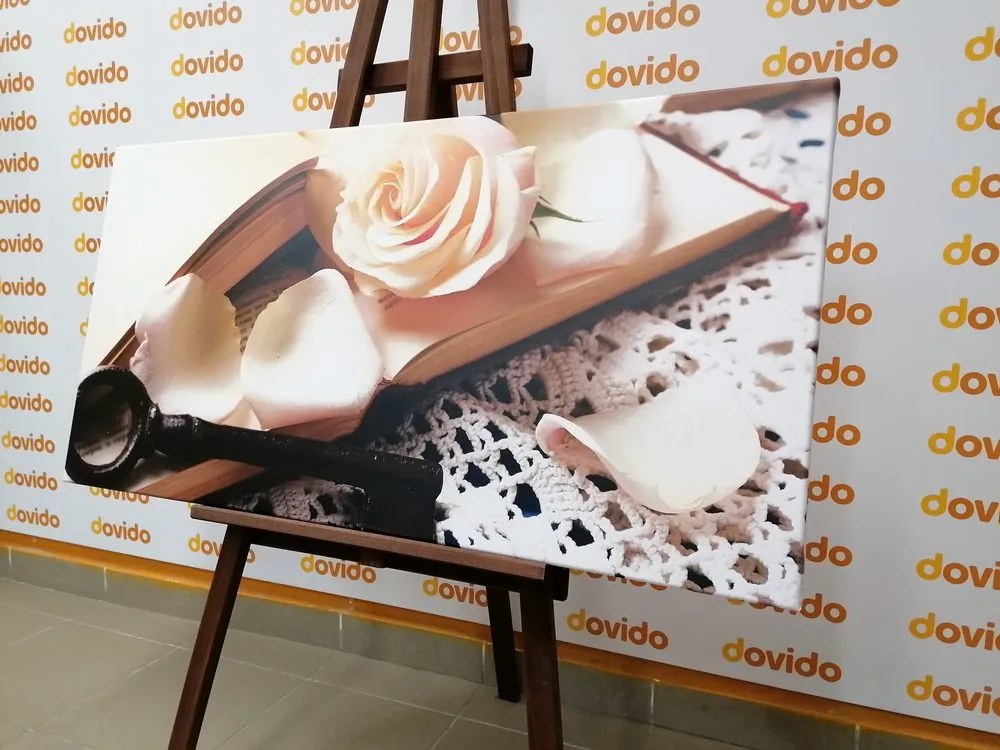 Quadro su tela – Natura morta vintage con chiave
