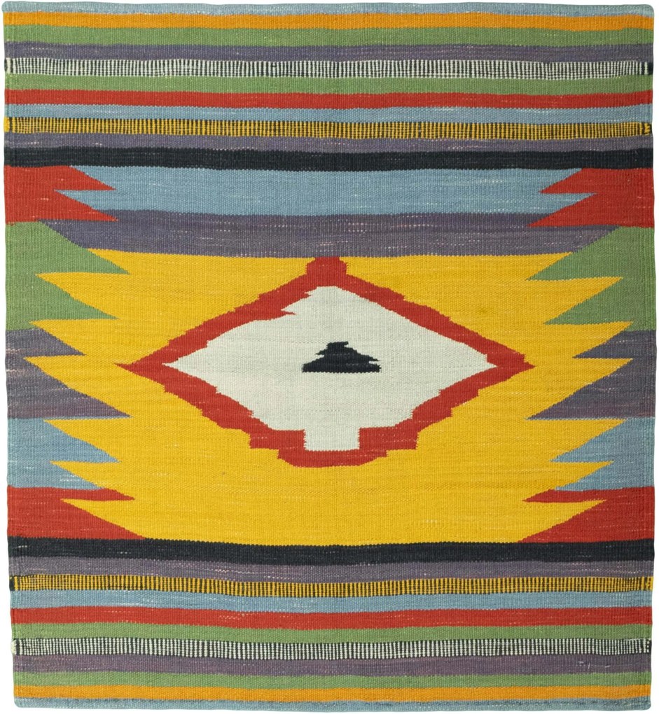 Kilim Tappeto persiano 110x100 (Iran) Tessuto A Mano