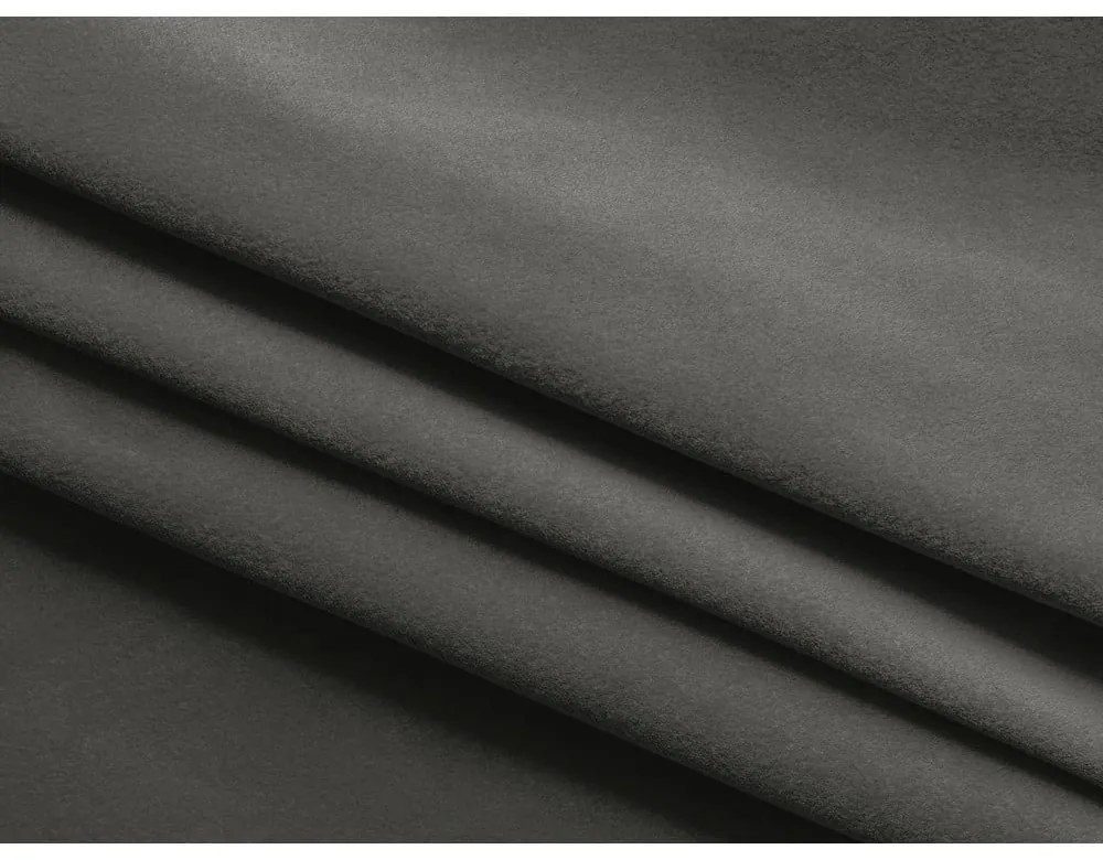 Letto matrimoniale imbottito grigio scuro con contenitore con griglia 140x200 cm Kiana - Makamii