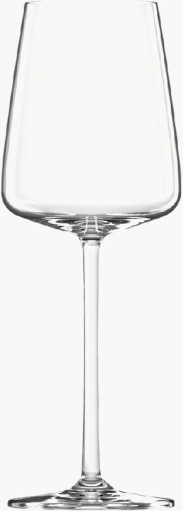 Set di 6 bicchieri da vino bianco in cristallo Muse