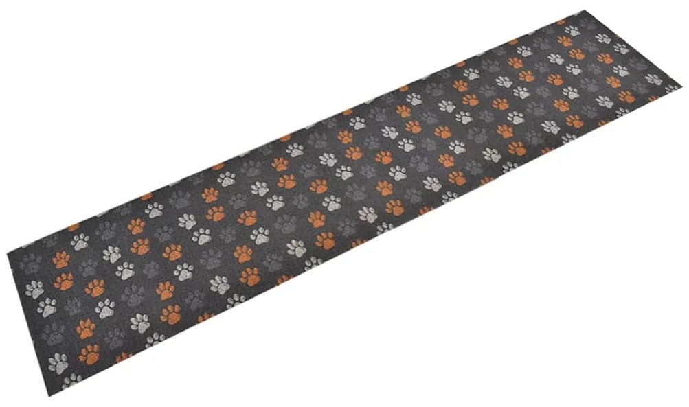 Tappeto Da Cucina Lavabile Zampe 60x300 Cm Velluto /