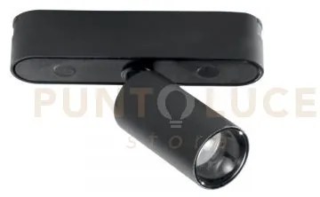 Faro binario led bernini 48v nero in alluminio e termoplastica 5w 5...