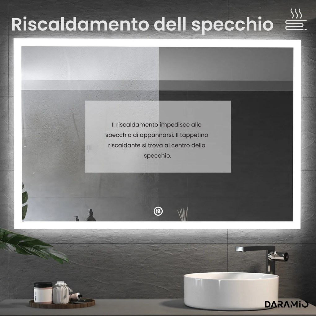 Specchio con luce LED F3