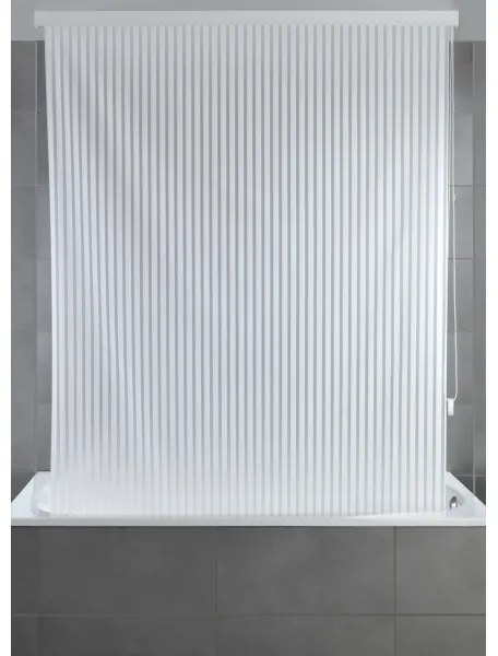WENKO 23864100 - Tenda a rullo per doccia 132x240 cm bianca