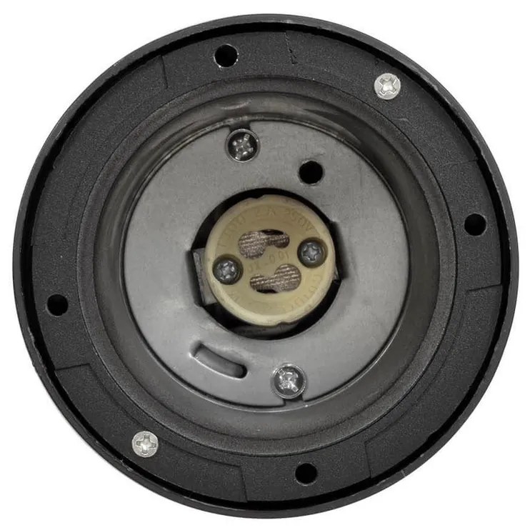 Faretto Carrabile GU10 IP67 - NERO con Doppio Pressacavo