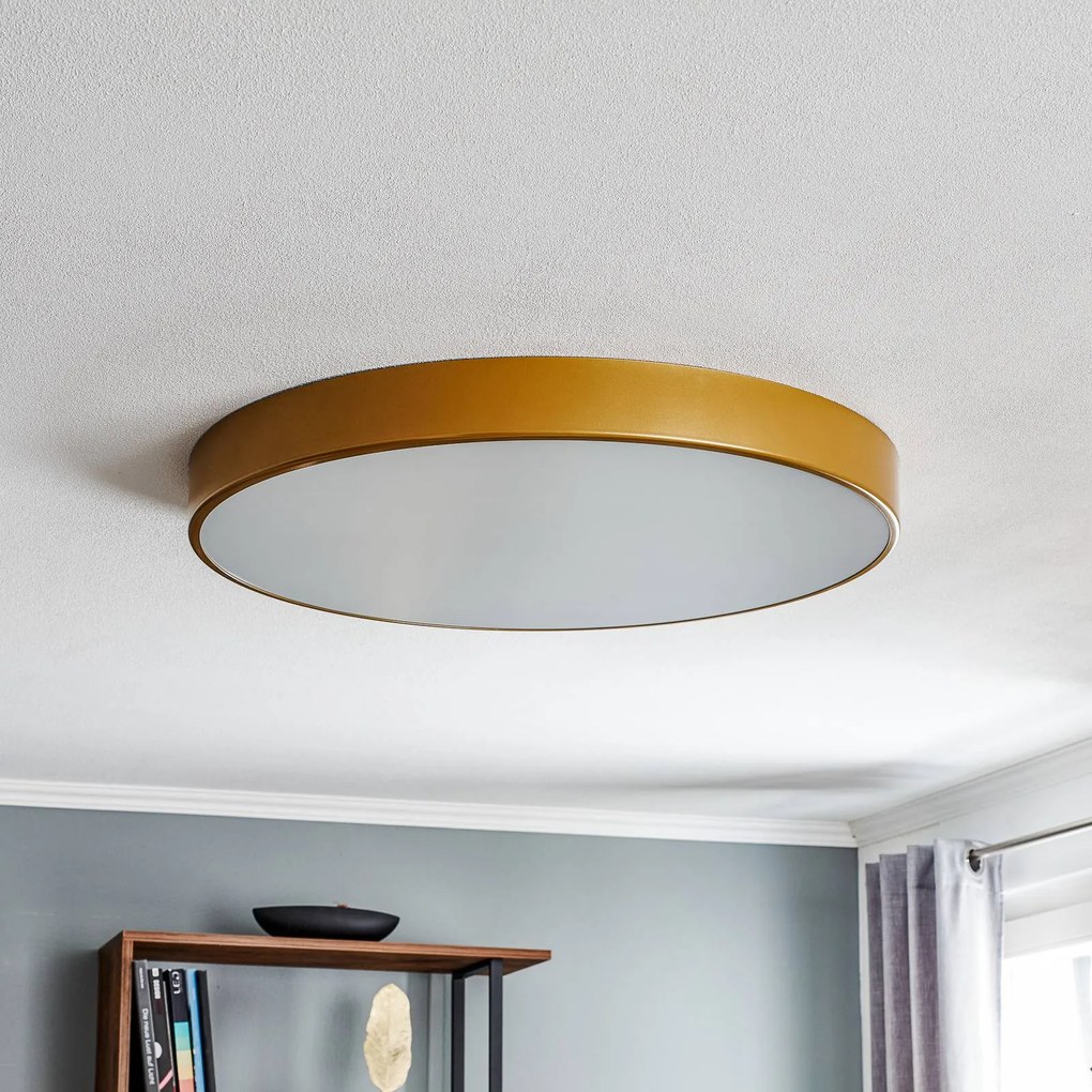 TEMAR LIGHTING Plafoniera Cleo, Ø 78 cm, IP20, colore oro, metallo, E27