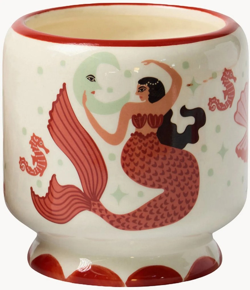 Candela profumata in ceramica Mermaid & Moon (zenzero, teak)