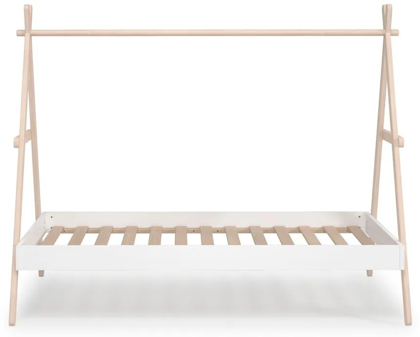 Letto per bambini in legno di pino bianco/naturale 90x200 cm Trufa - Marckeric