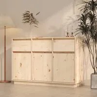 Credenza 110x34x75 cm in Legno Massello di Pino 813814