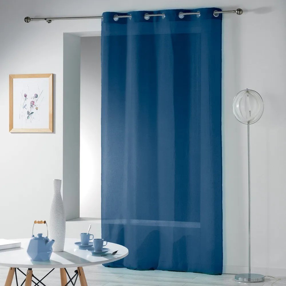 Tenda sottile blu scuro 140x280 cm Telma – douceur d'intérieur