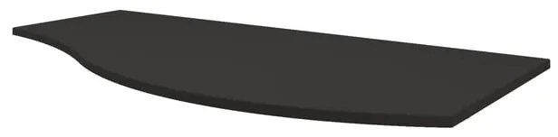 Top per lavabo Vague BADEN HAUS L 103 x H 1.6 x P 51 cm grafite mdf, sx