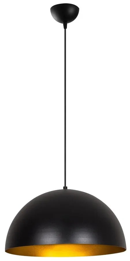 Lampadario nero con paralume in metallo ø 40 cm Coppa – Opviq lights