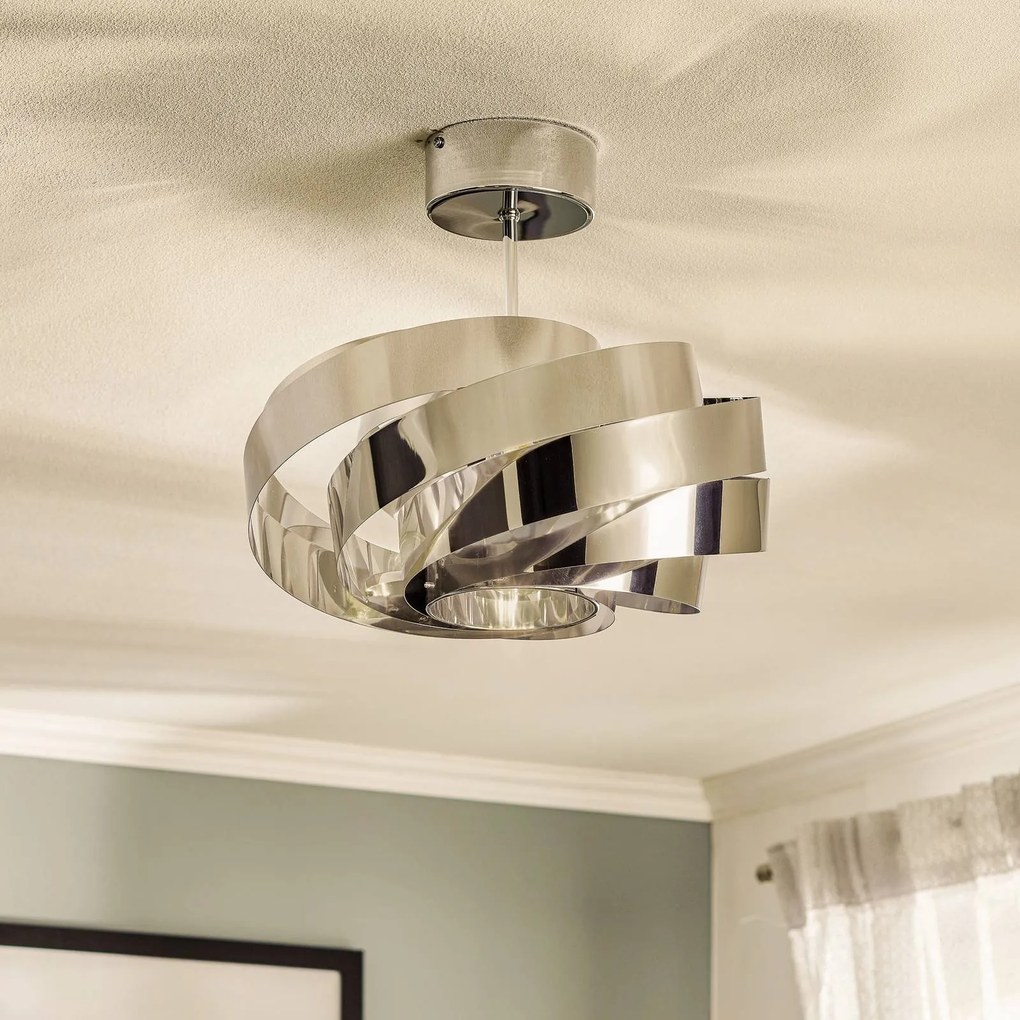 Plafoniera soffitto Vento Euluna, dimmerabile, Cromo / Argento, Soggiorno / Sala da pranzo, Metallo, Moderno, Plafoniera