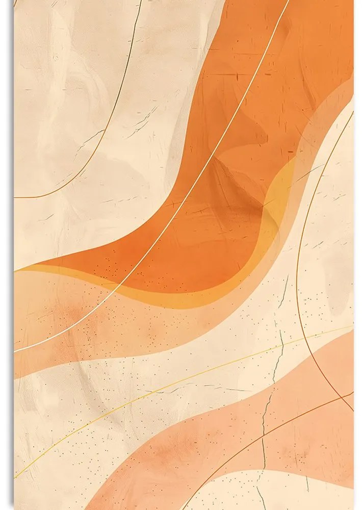 Quadro su tela – Linee artistiche Peach Fuzz
