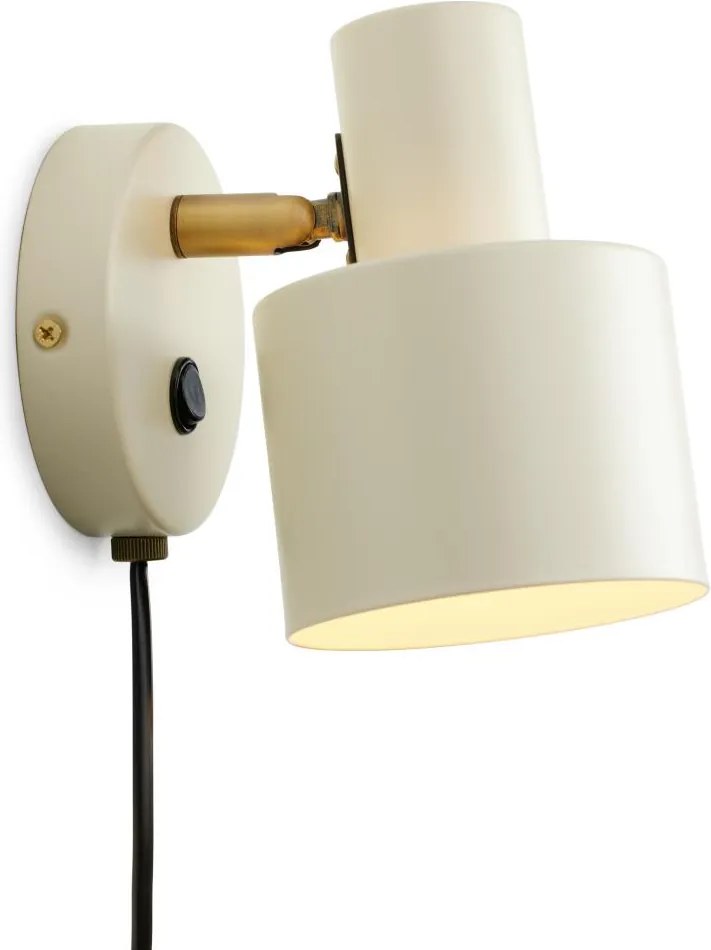 Halo Design 746873 - Faretto da parete VOGUE 1xE27/40W/230V crema/ottone