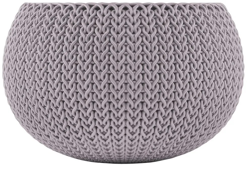 Vaso per fiori in plastica da appendere/parete ø 28 cm Cozy Violet – Keter