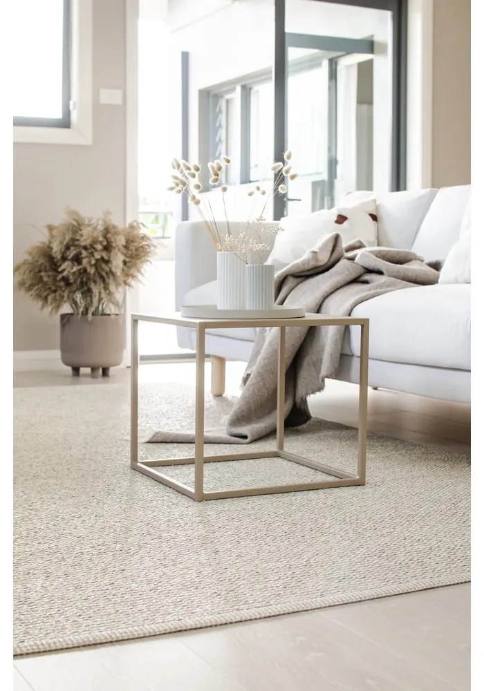 Passatoia da interno/esterno color crema 70x200 cm Mono Linen Vanilla – Pappelina