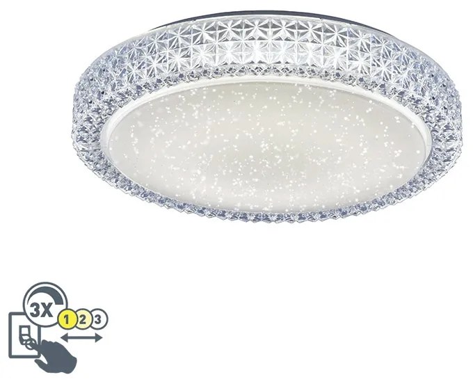 Plafoniera retrò bianco trasparente - Roda