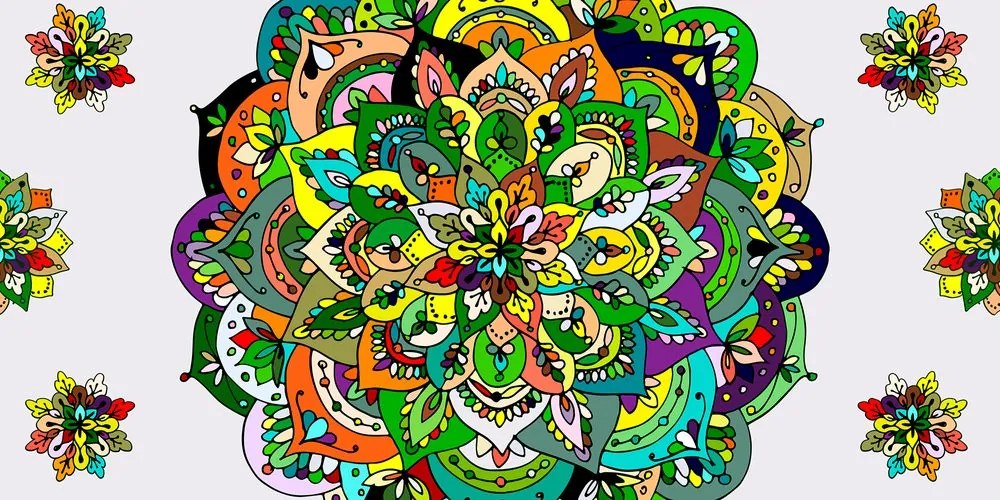 Quadro su tela – Mandala verde