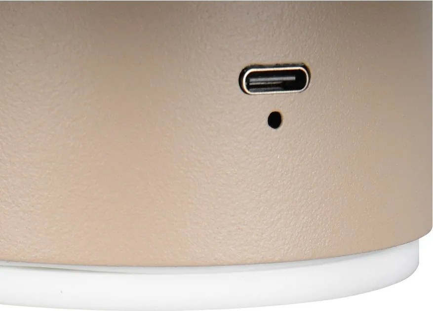 Lampada da parete LED beige con ricarica USB Davey – Trio