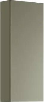 Pensile bagno Pixel Plain laccato opaco verde salvia, 1 anta apertura da sinistra P 17 x L 30 x H 80 cm