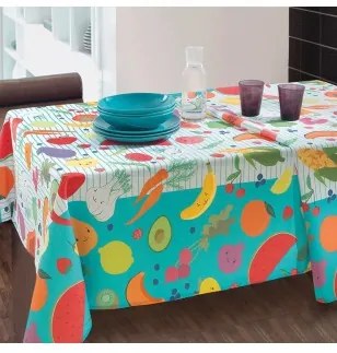 Tovaglia antimacchia Veg Gabel Vallesusa Multicolor Tavola 6 Persone