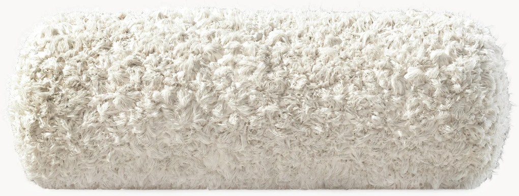 Cuscino per divano in teddy Vetsak, Ø 16 x L 40 cm