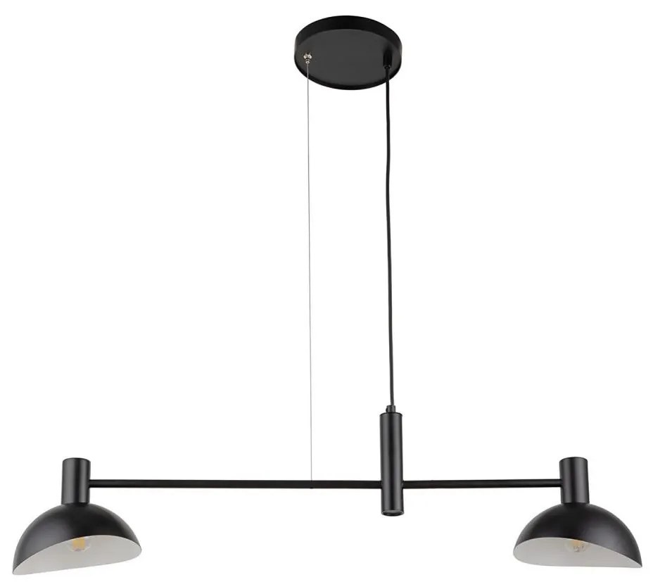 Lampadario a sospensione con filo ARTIS 2xE14/40W/230V nero