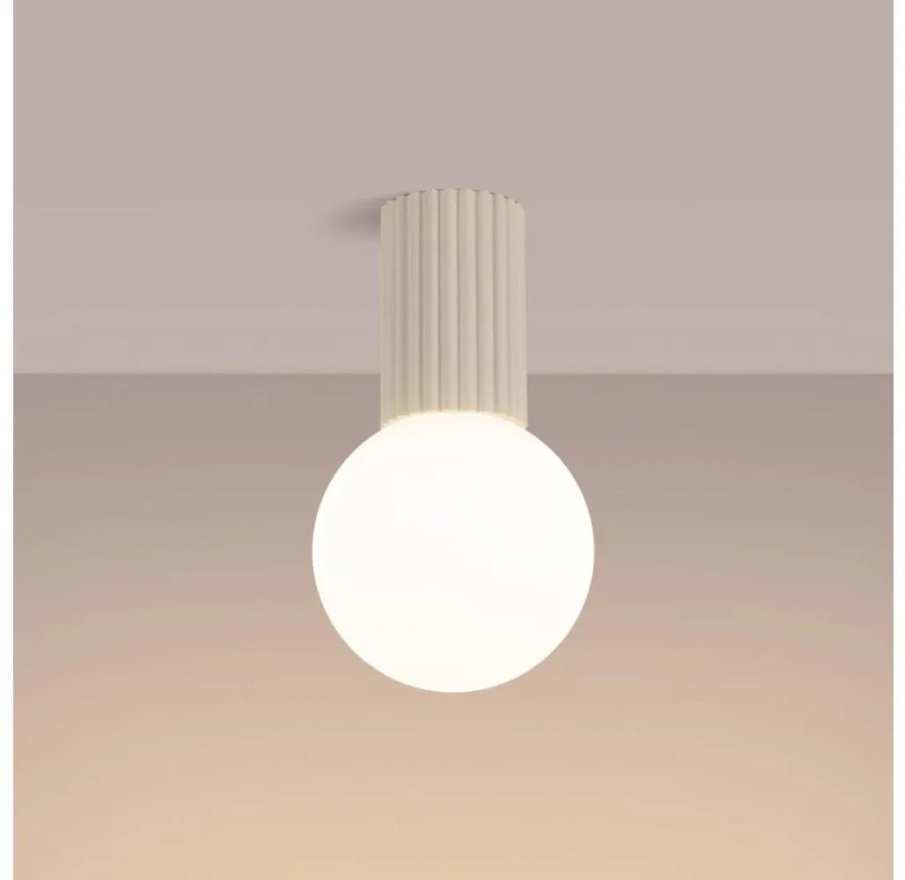 Sollux SL.1718 - Plafoniera da bagno HALO 1xG9/8W/230V IP44 color crema