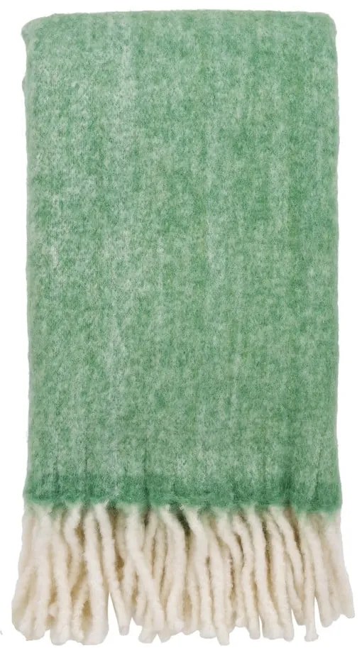 Coperta verde in misto lana 130x170 cm Carmel – House Nordic