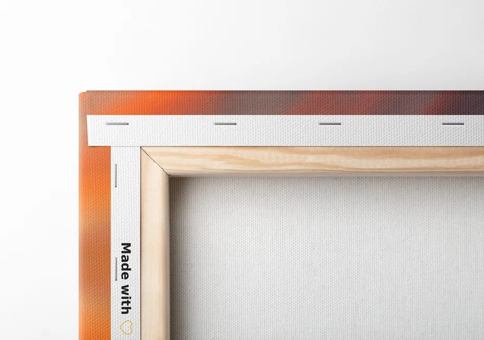 Quadro su tela – Cicogne su sfondo astratto