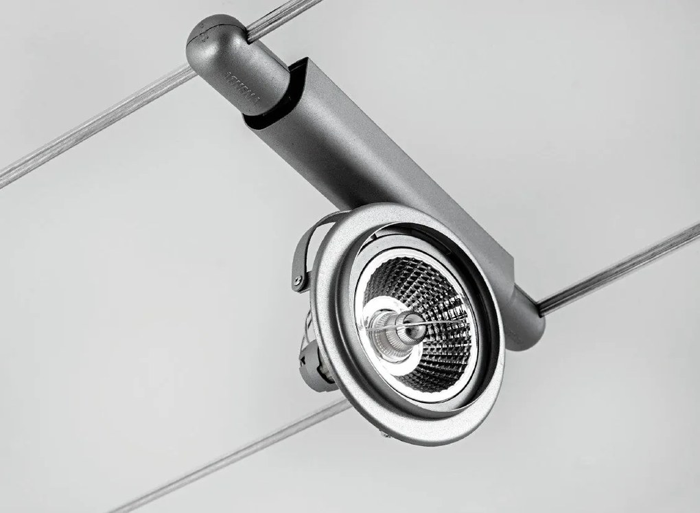 FOCUS faretto orientabile LED grigio lampadine escluse