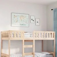 Letto per Bambini senza Materasso 90x200 cm Legno Massello Pino 855015